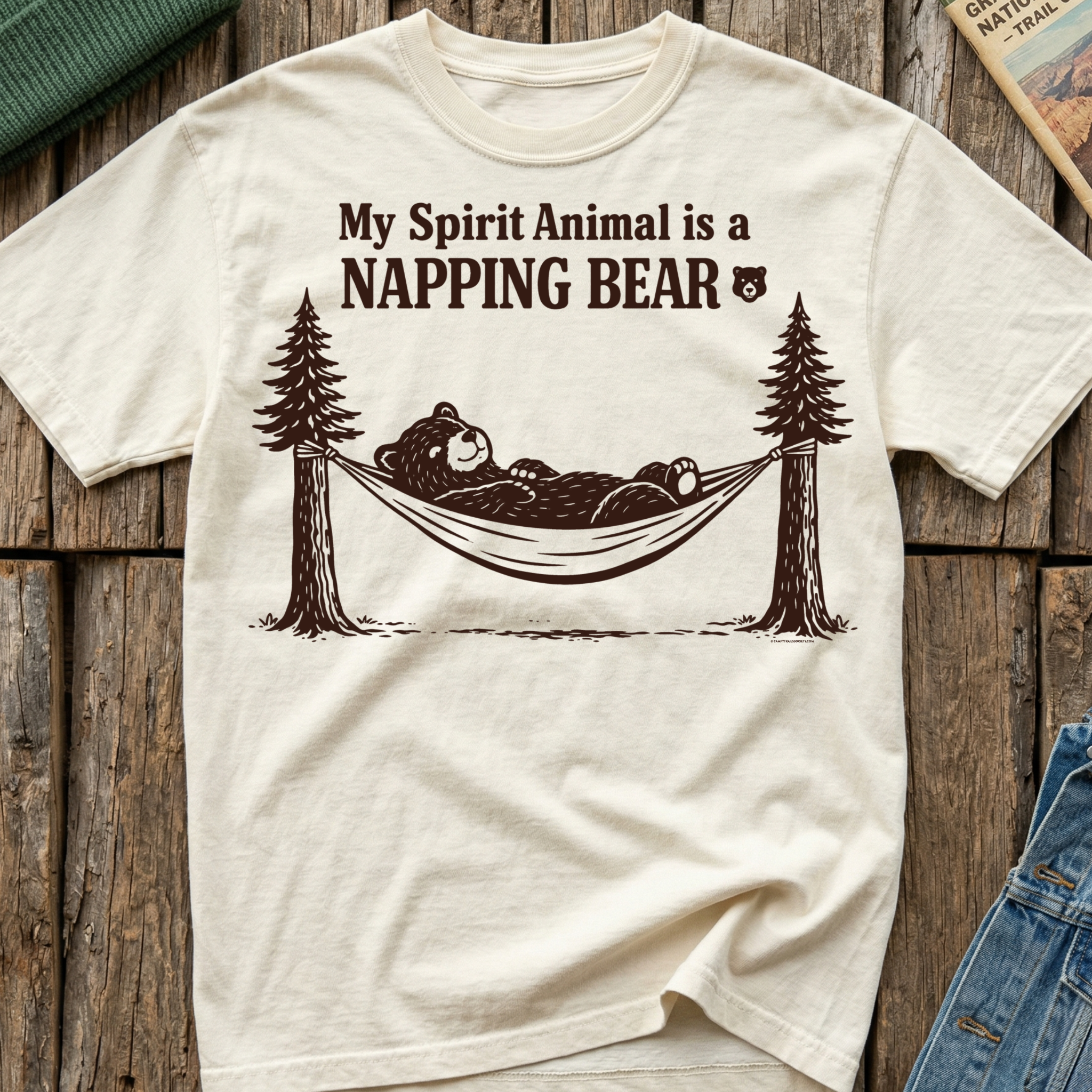 My Spirit Animal is a Napping Bear 🐻 T-Shirt