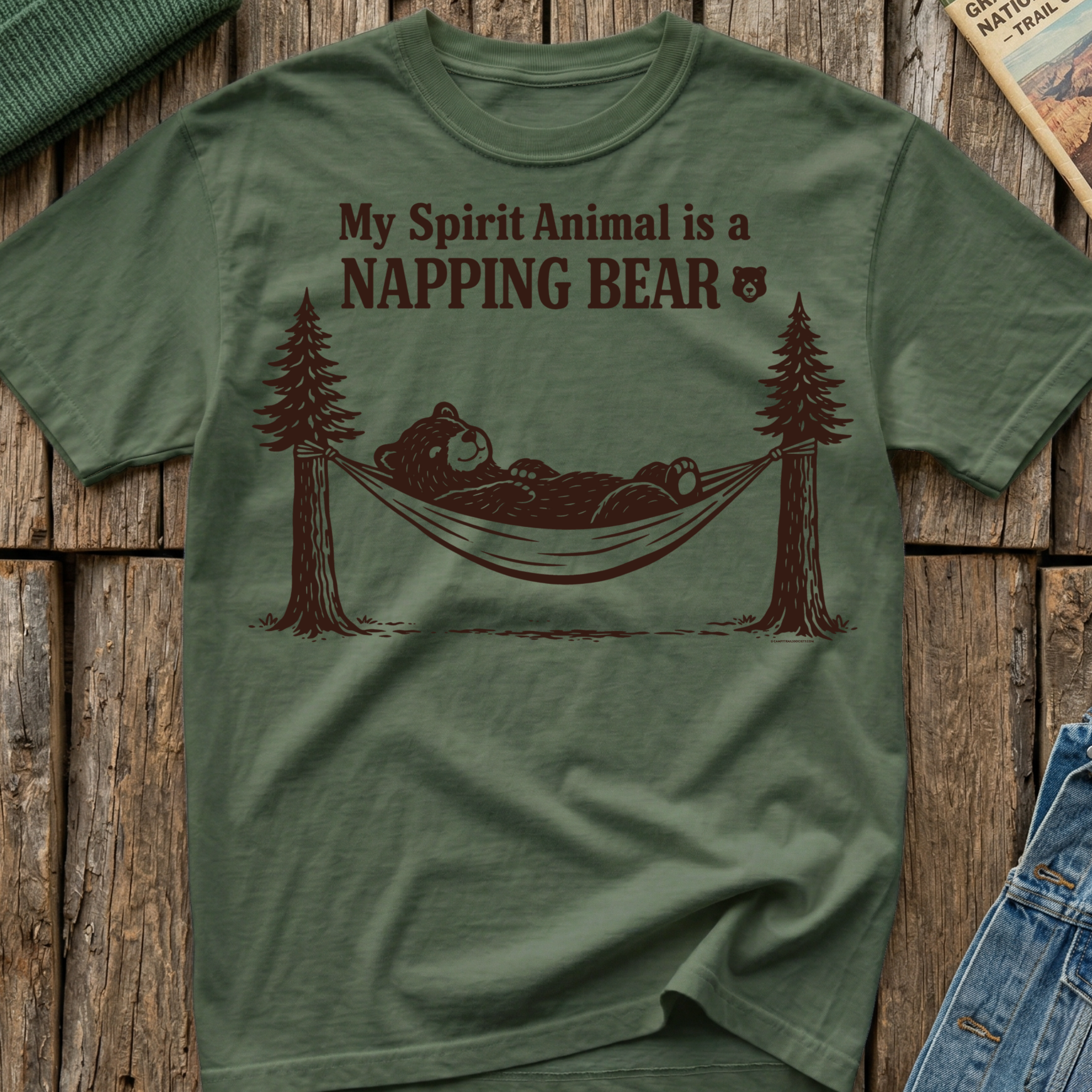 My Spirit Animal is a Napping Bear 🐻 T-Shirt