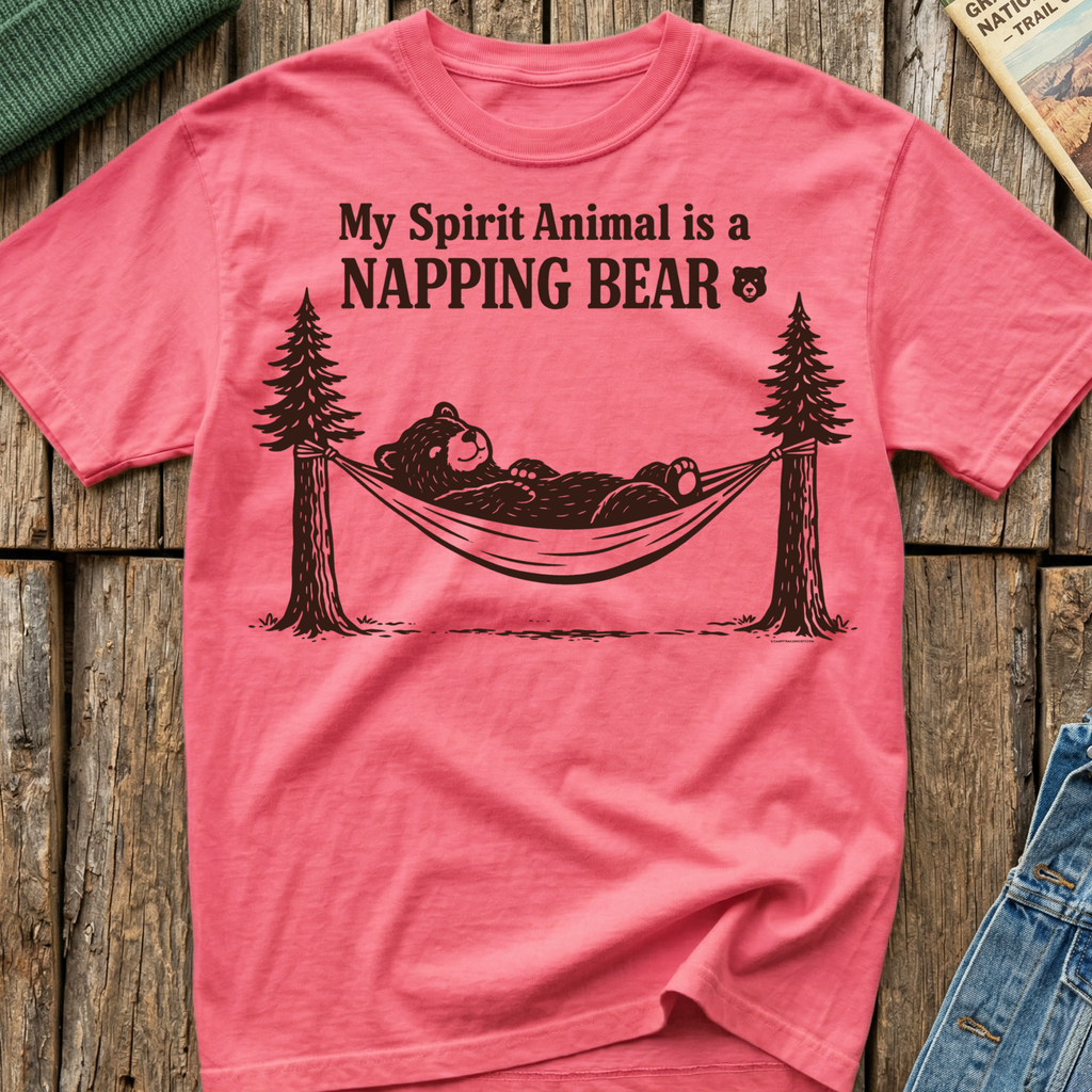 My Spirit Animal is a Napping Bear 🐻 T-Shirt