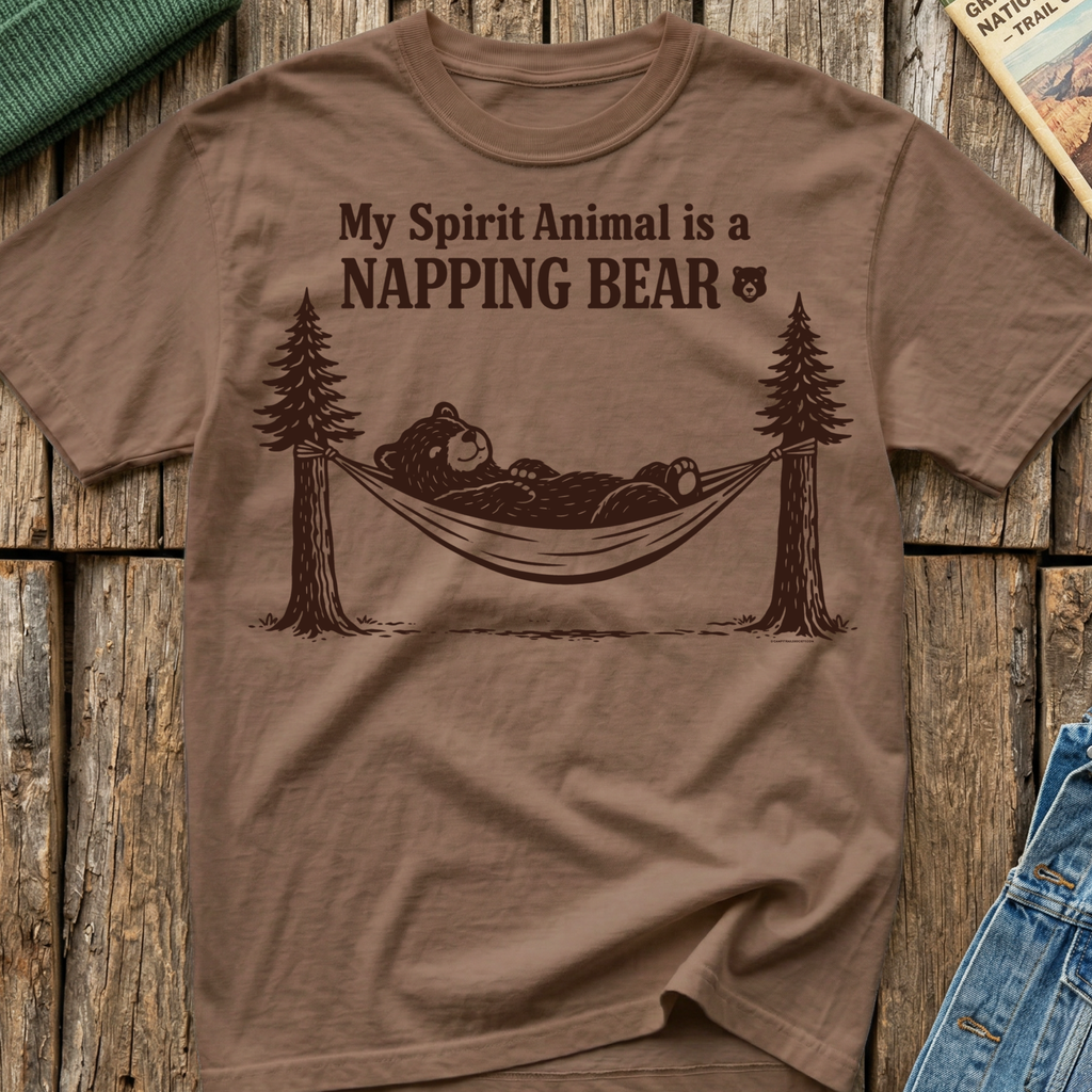 My Spirit Animal is a Napping Bear 🐻 T-Shirt