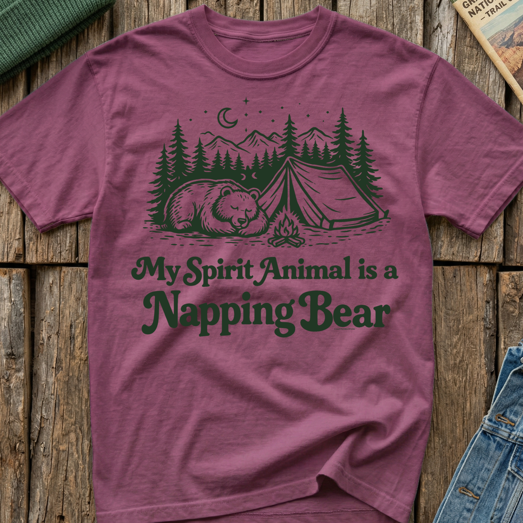 My Spirit Animal is a Napping Bear 🐻 T-Shirt