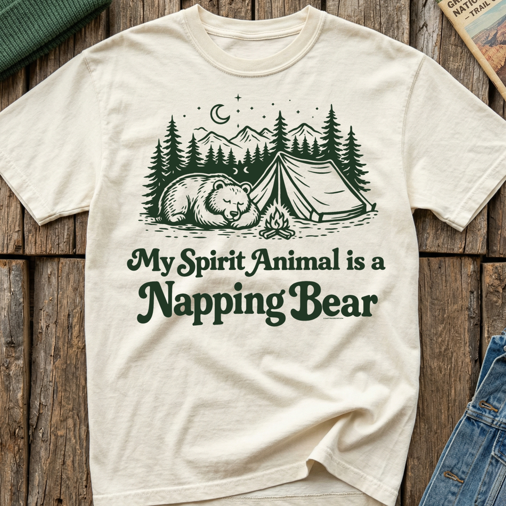 My Spirit Animal is a Napping Bear 🐻 T-Shirt