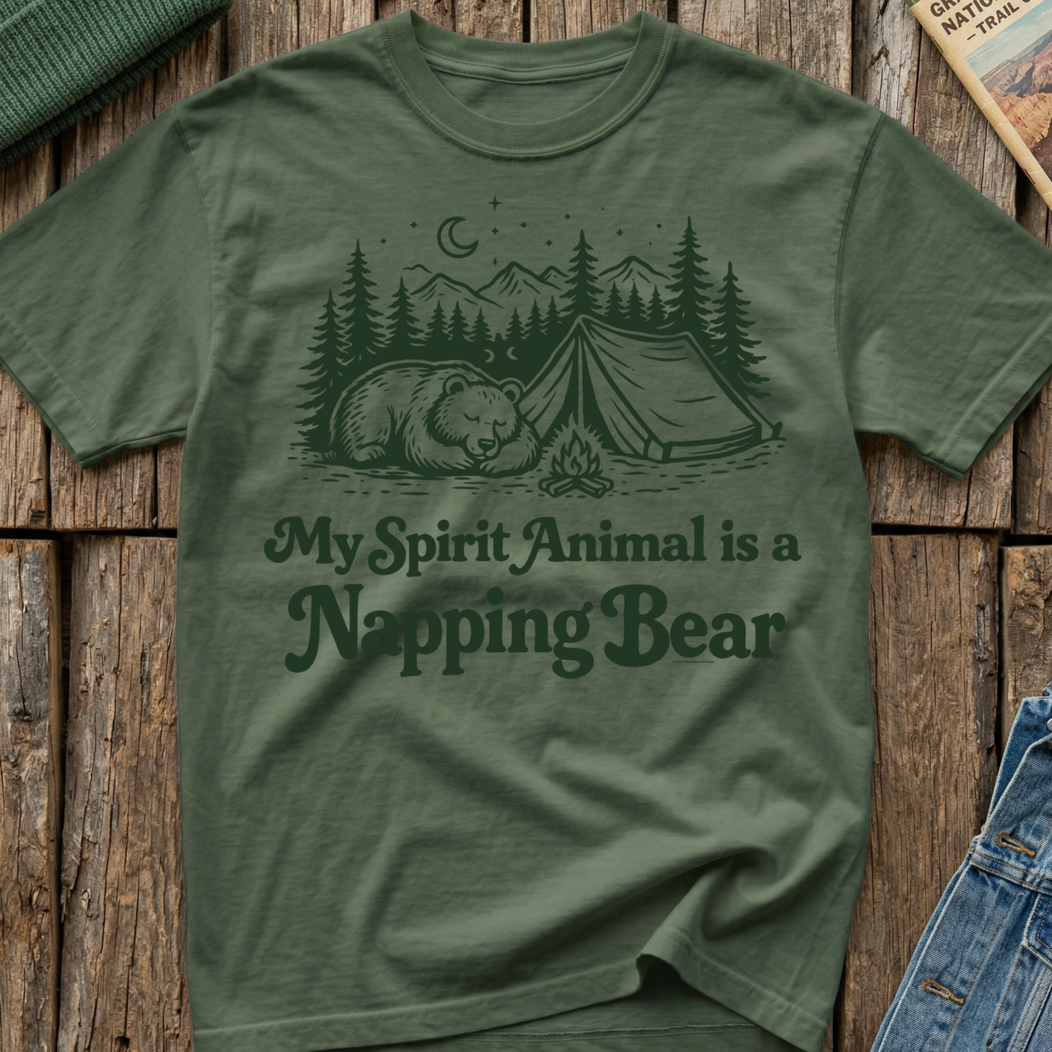 My Spirit Animal is a Napping Bear 🐻 T-Shirt