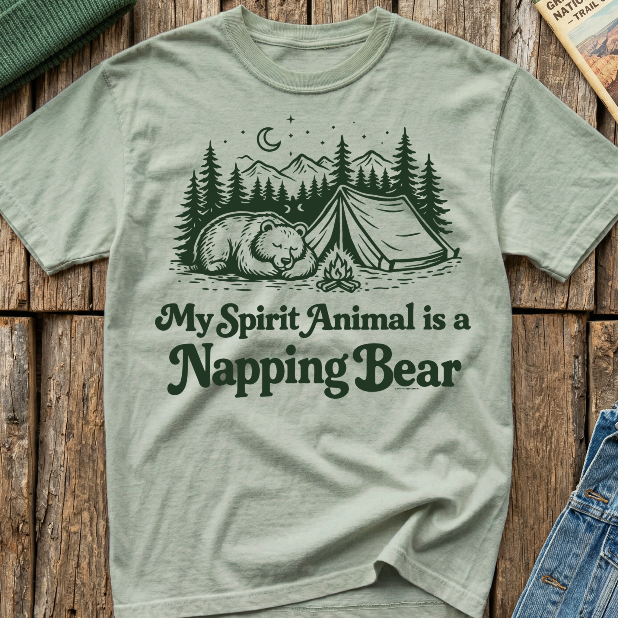 My Spirit Animal is a Napping Bear 🐻 T-Shirt