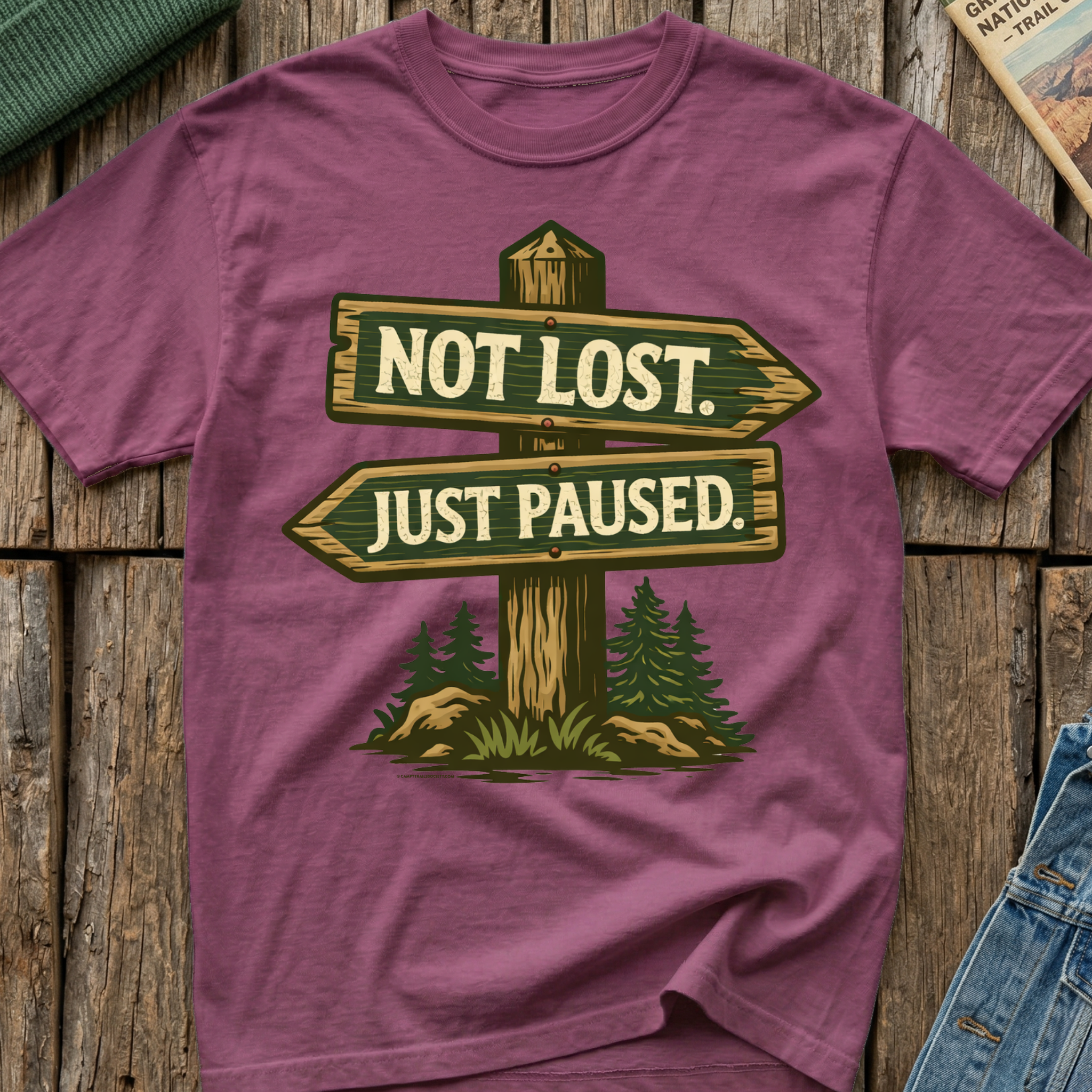 Not Lost Just  Paused T-Shirt
