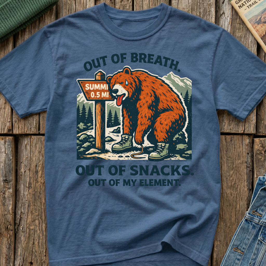 Out of Breath Out of Snacks Bear T-Shirt