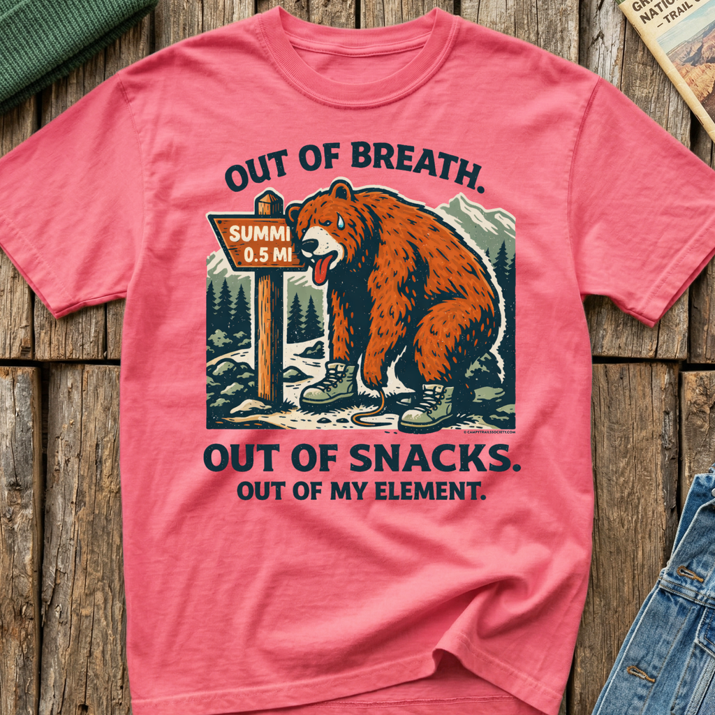 Out of Breath Out of Snacks Bear T-Shirt