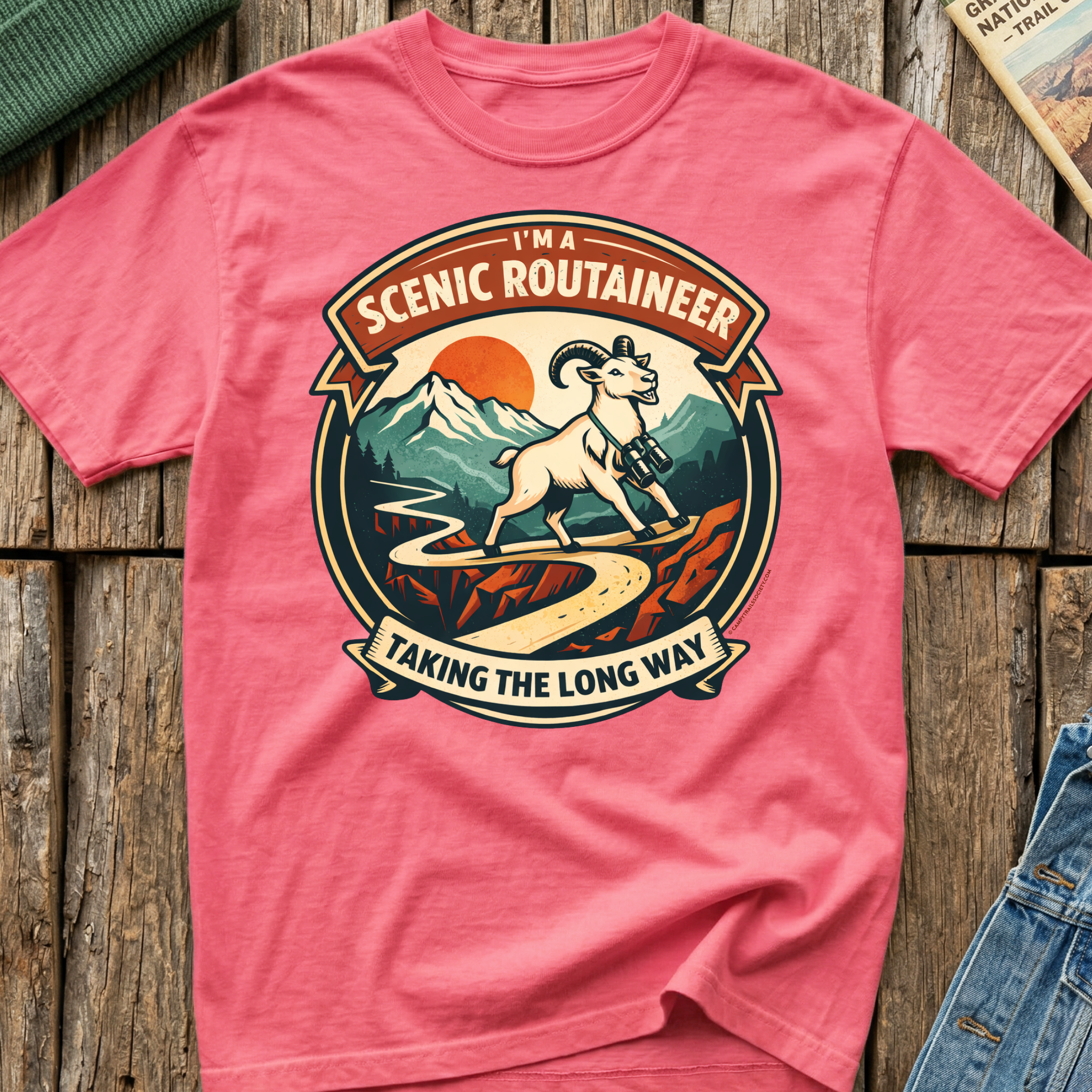 I’m a Scenic Routaineer Mountain Goat T-Shirt