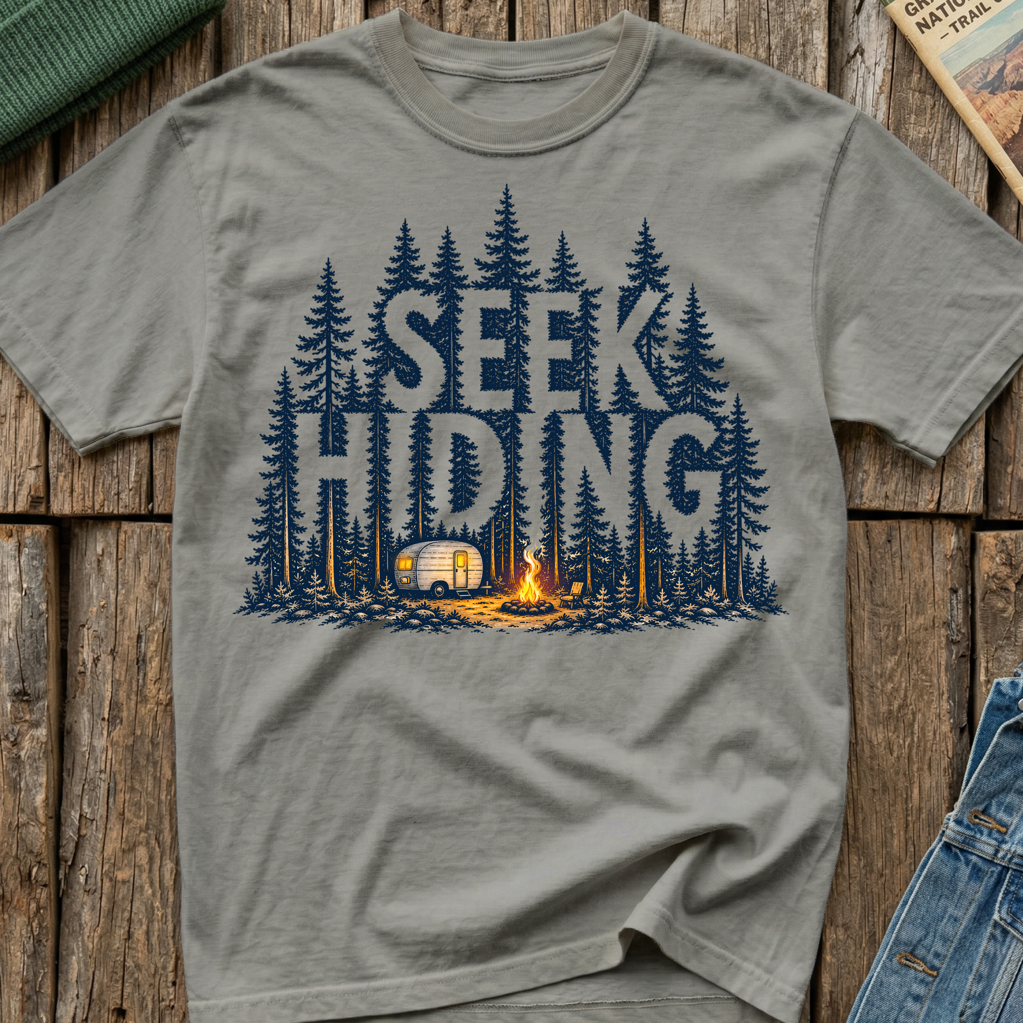Seek Hiding, Go Camping T-Shirt