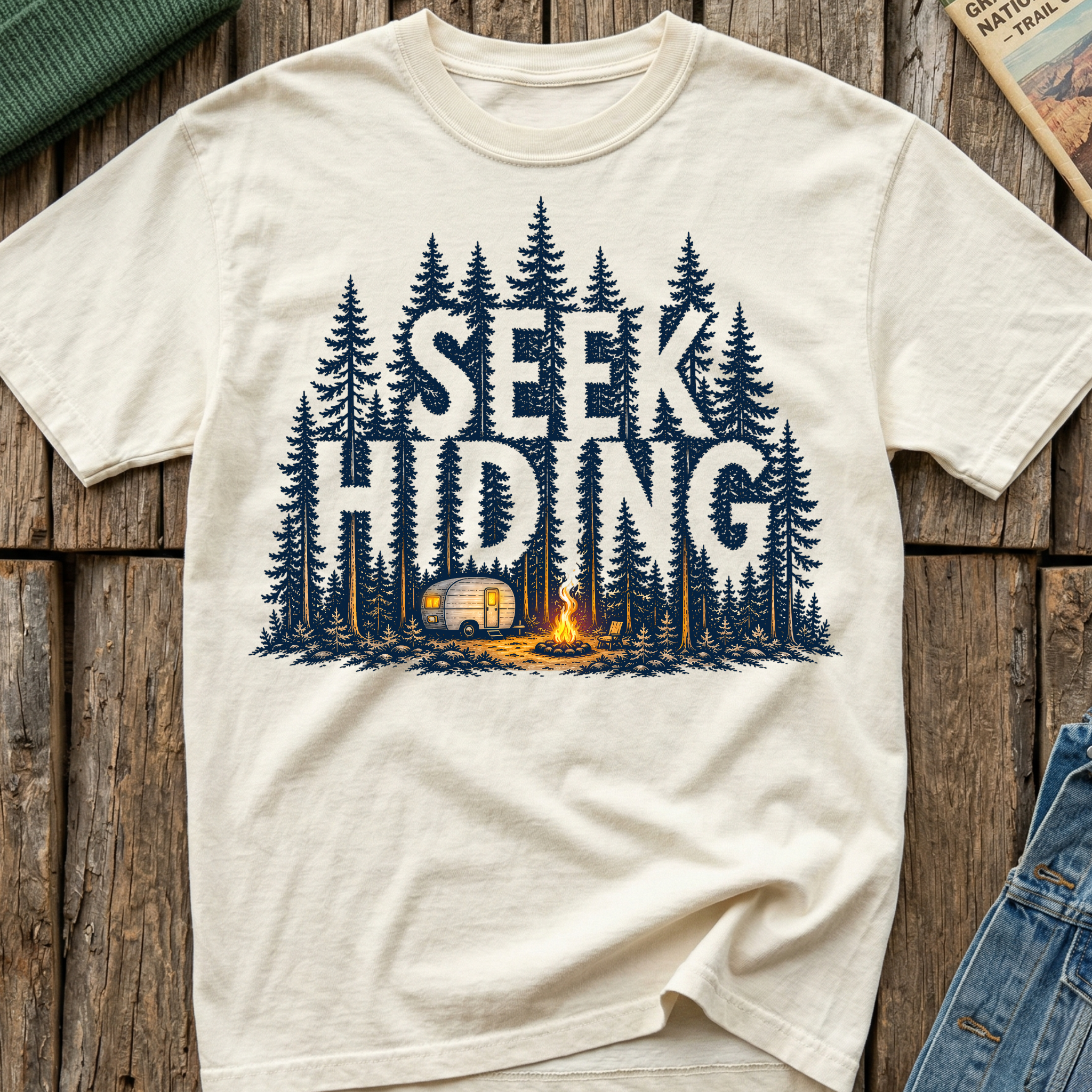 Seek Hiding, Go Camping T-Shirt