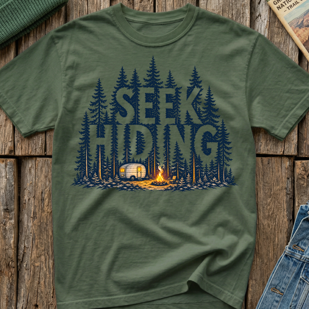 Seek Hiding, Go Camping T-Shirt