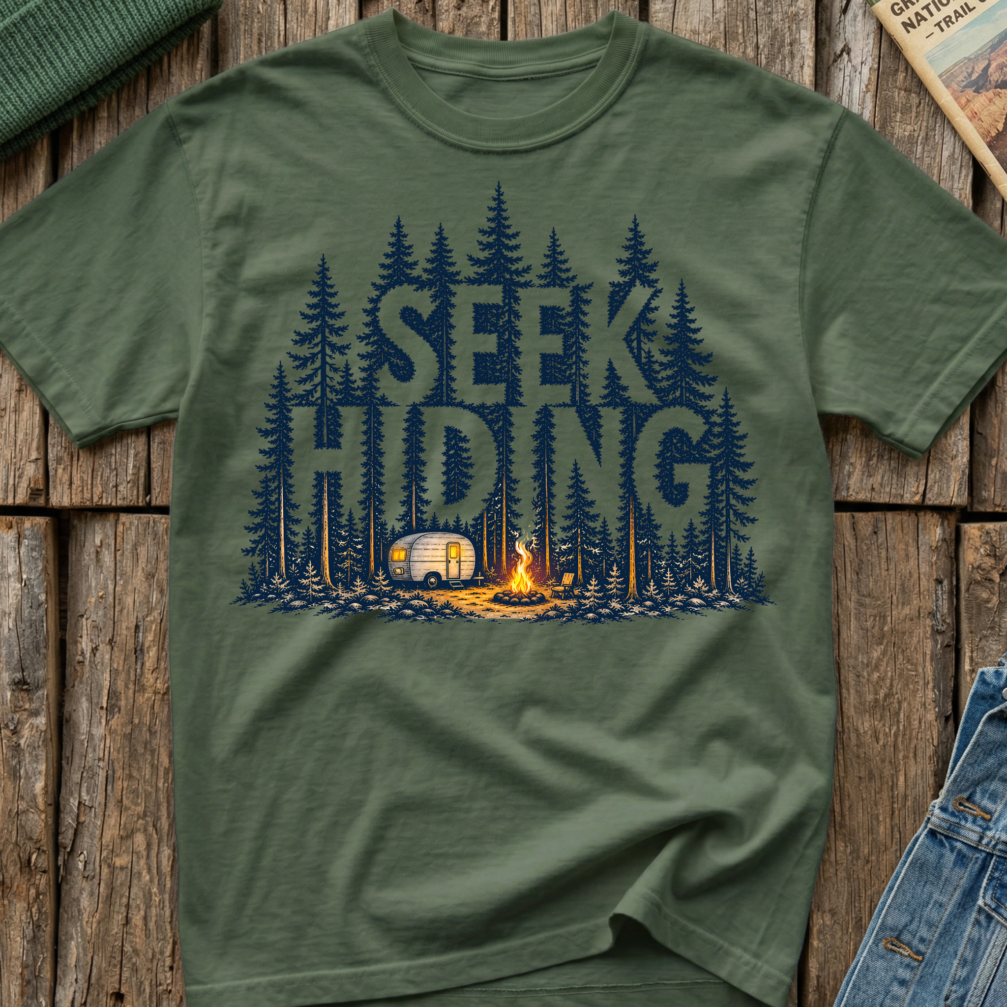 Seek Hiding, Go Camping T-Shirt