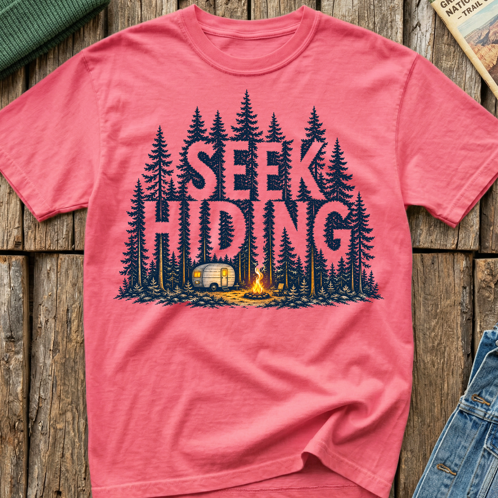 Seek Hiding, Go Camping T-Shirt