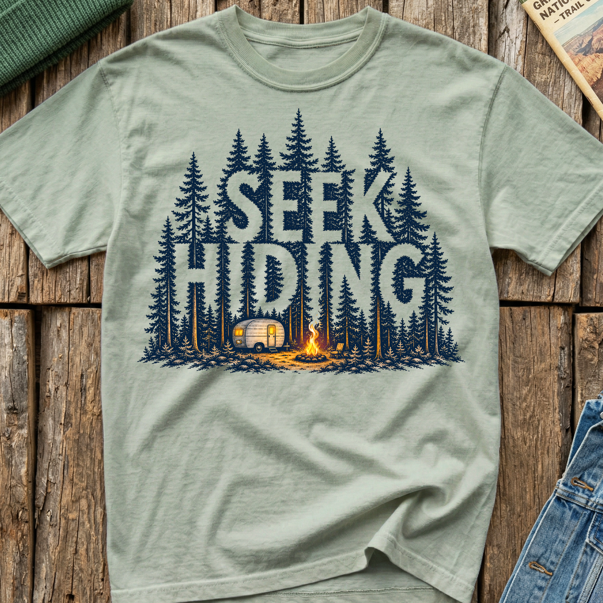 Seek Hiding, Go Camping T-Shirt