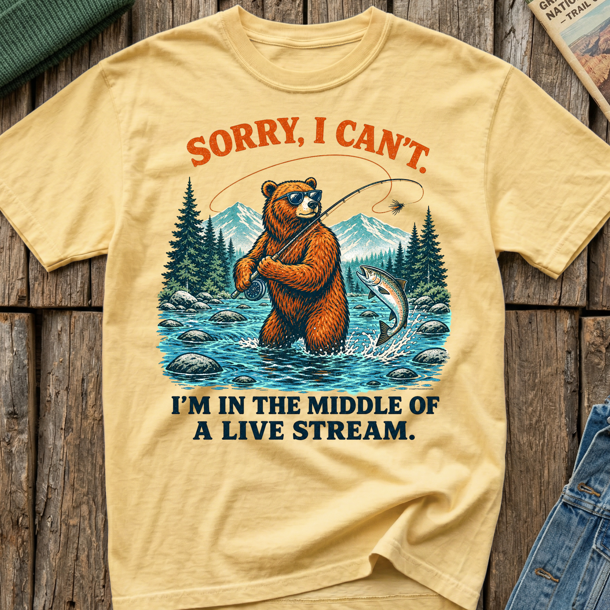 Sorry Can't, In A Live Stream T-Shirt