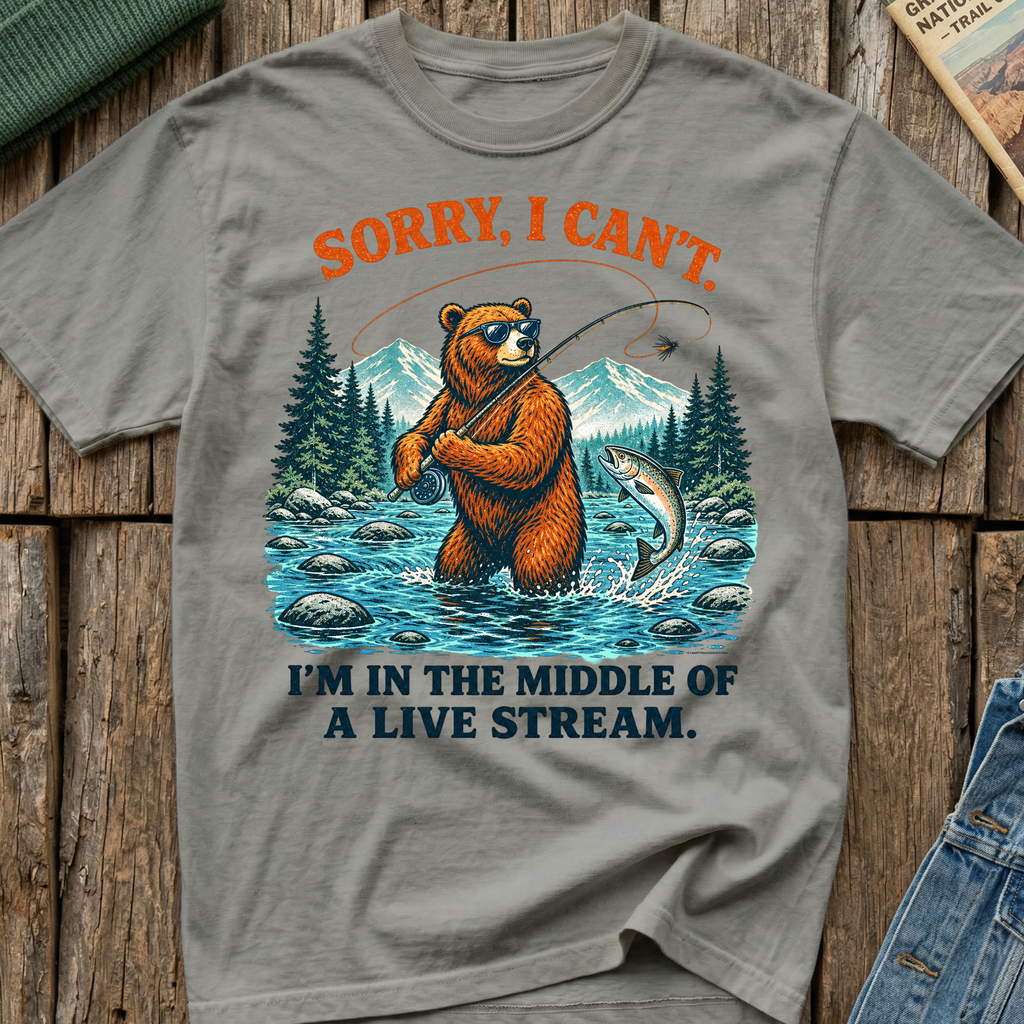 Sorry Can't, In A Live Stream T-Shirt