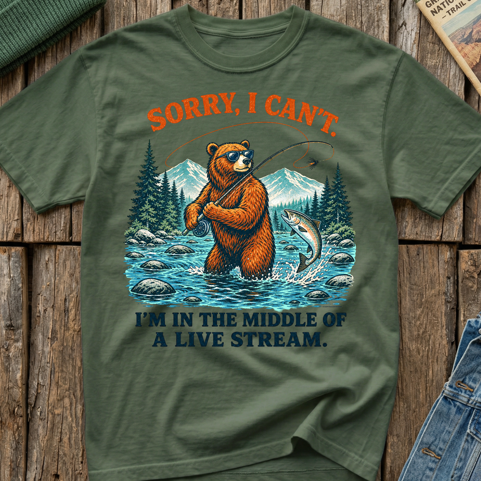 Sorry Can't, In A Live Stream T-Shirt