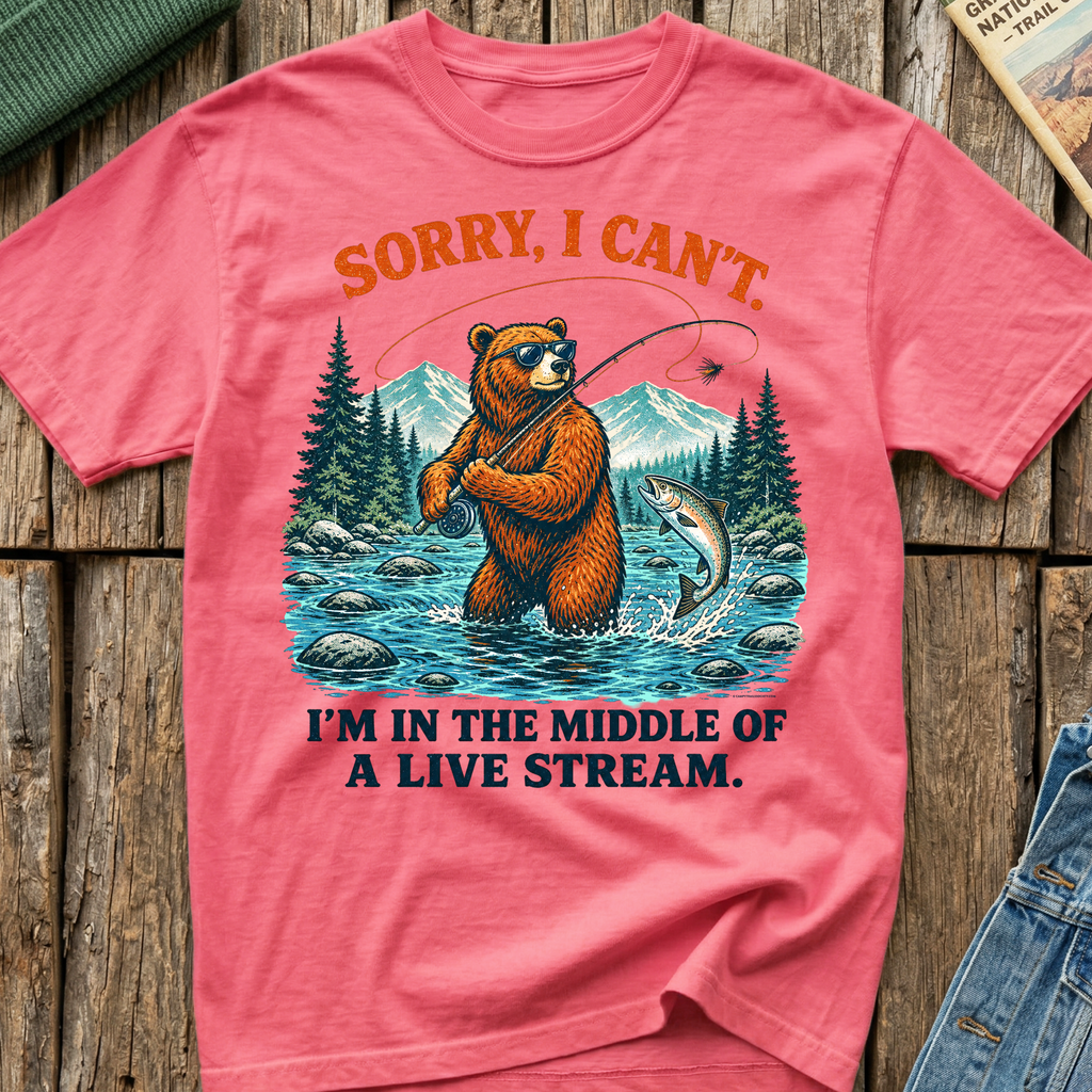 Sorry Can't, In A Live Stream T-Shirt