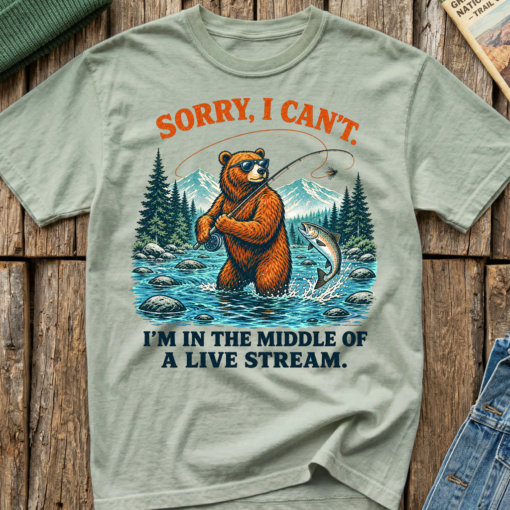 Sorry Can't, In A Live Stream T-Shirt