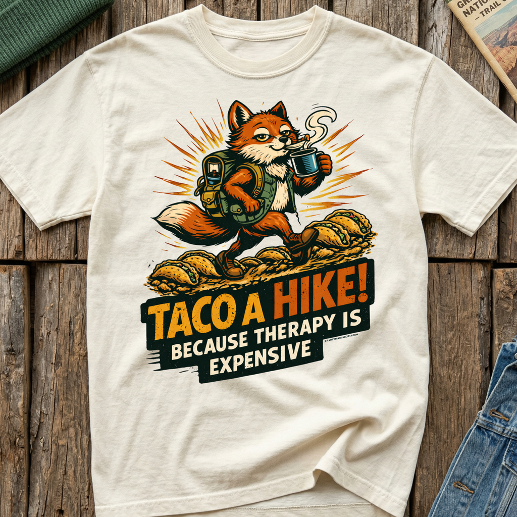 Taco A Hike! Because Therapy Is Expensive T-Shirt