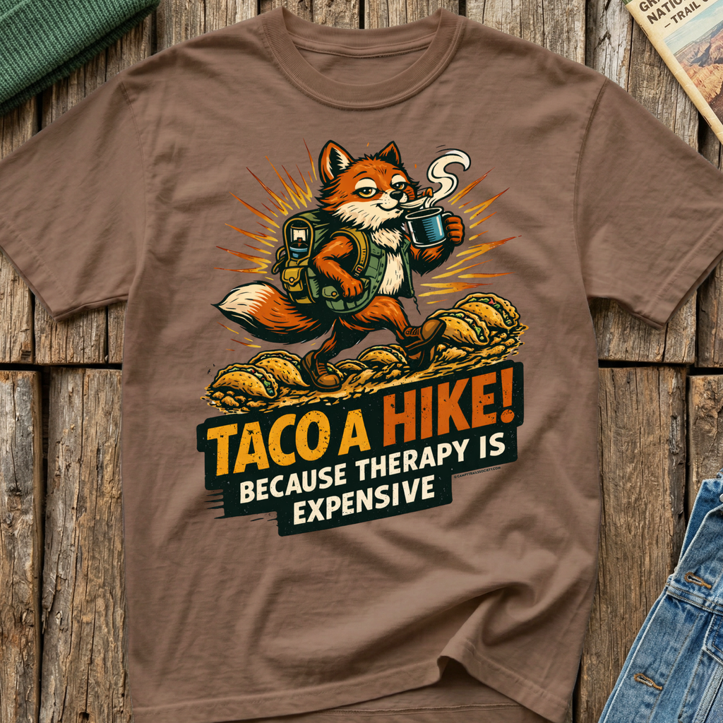 Taco A Hike! Because Therapy Is Expensive T-Shirt