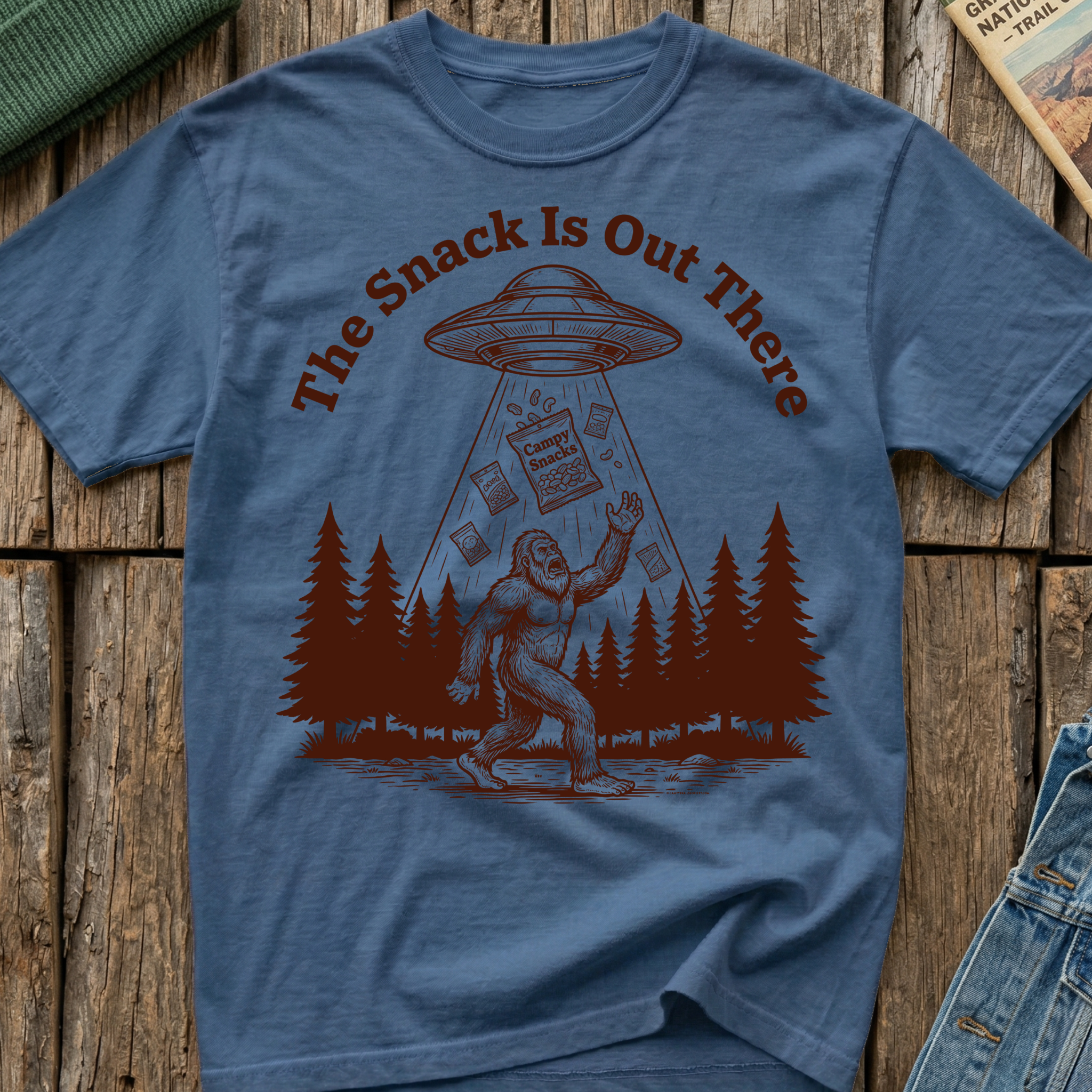 The Snack Is Out There Bigfoot 2 T-Shirt
