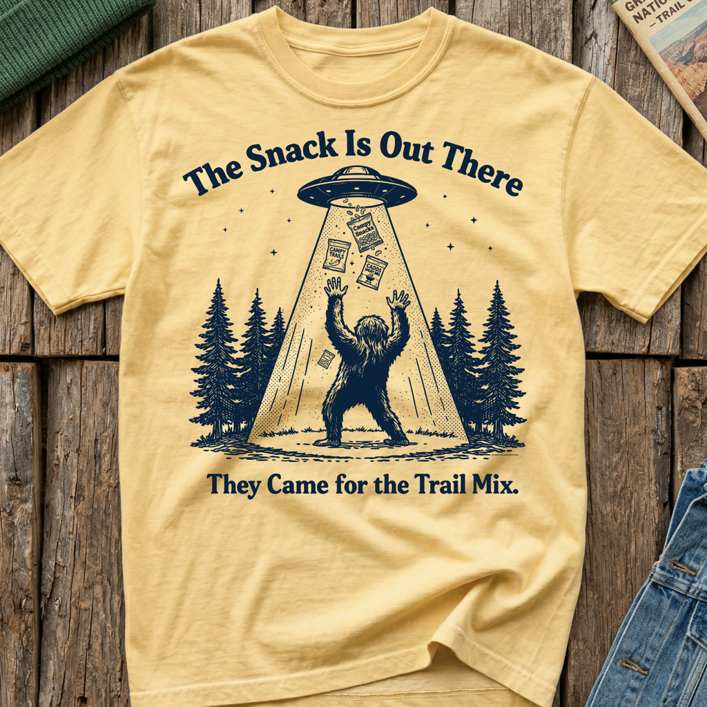 The Snack Is Out There Bigfoot T-Shirt