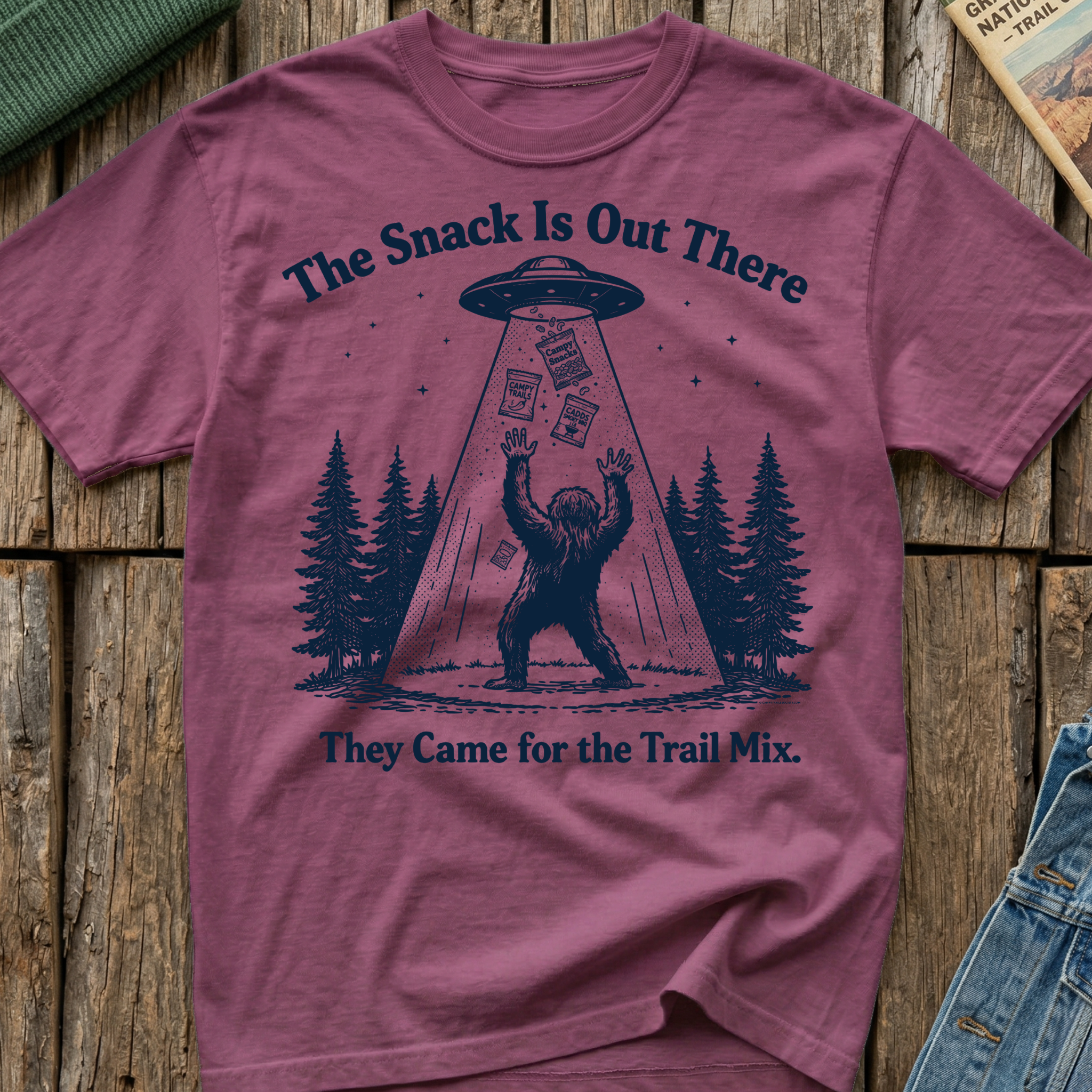 The Snack Is Out There Bigfoot T-Shirt