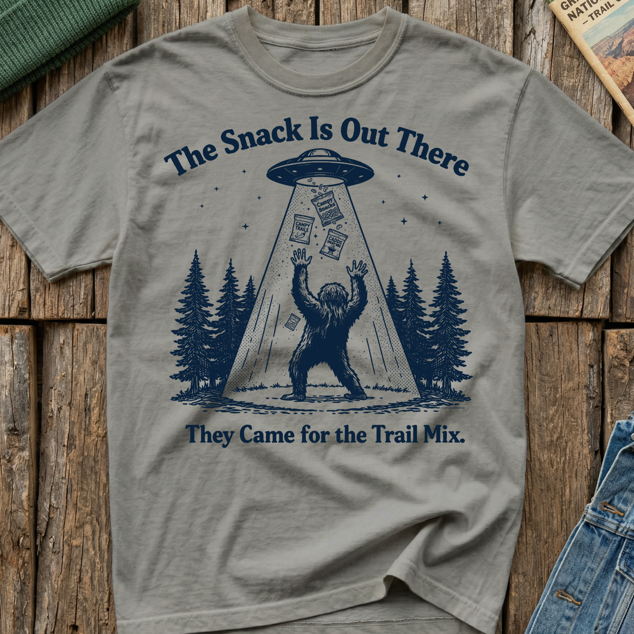 The Snack Is Out There Bigfoot T-Shirt