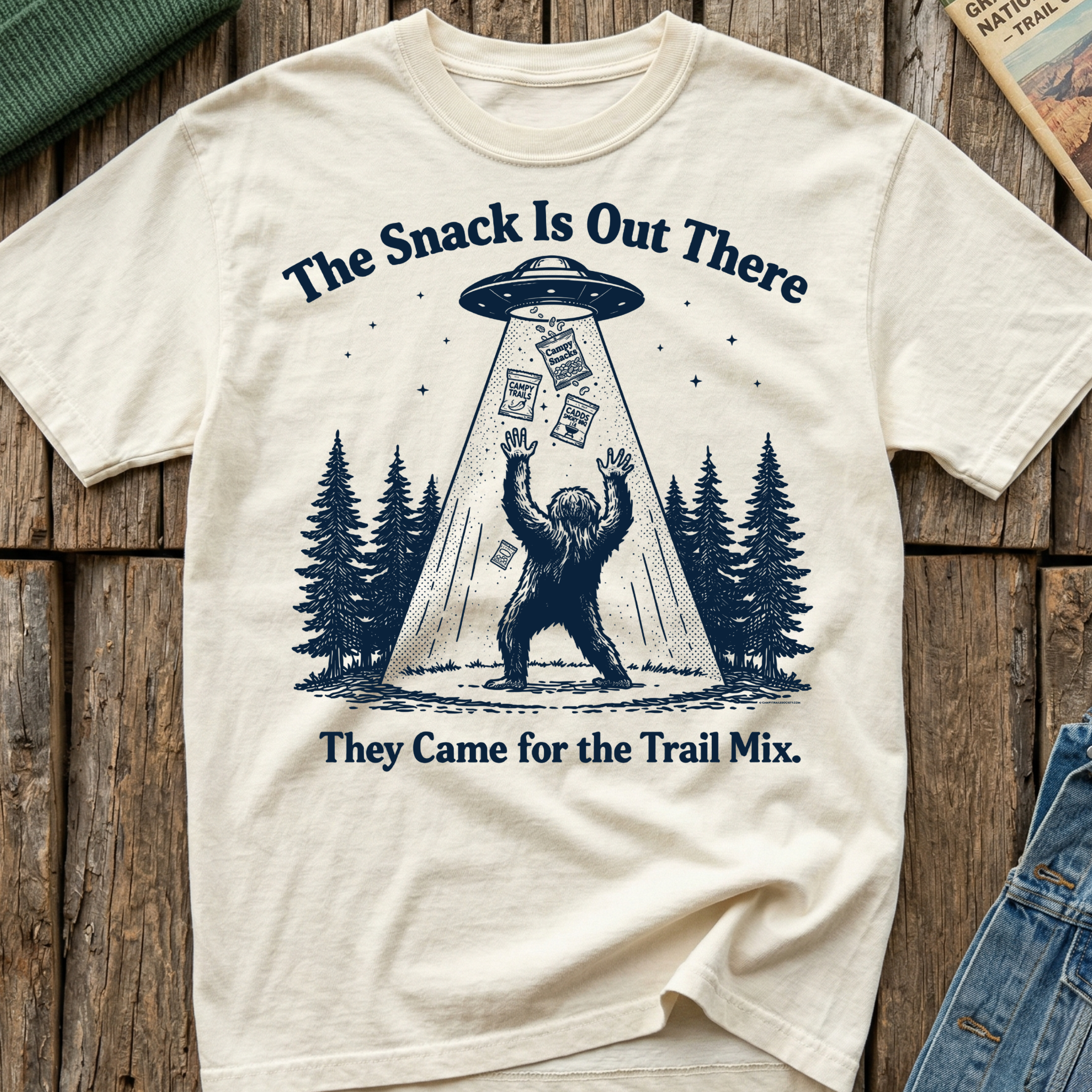 The Snack Is Out There Bigfoot T-Shirt