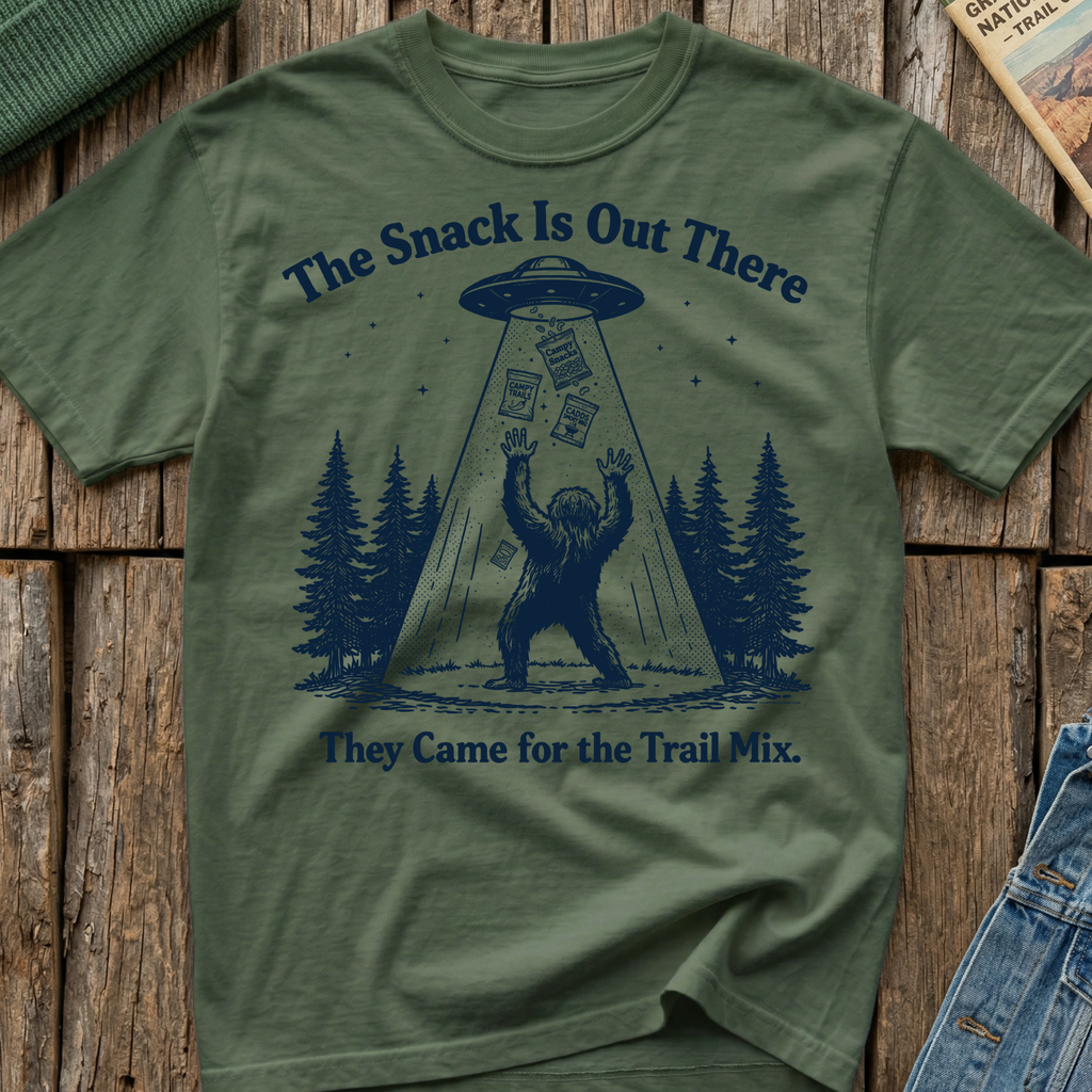The Snack Is Out There Bigfoot T-Shirt