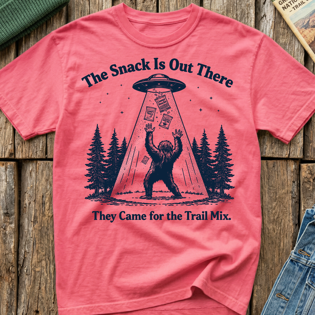 The Snack Is Out There Bigfoot T-Shirt