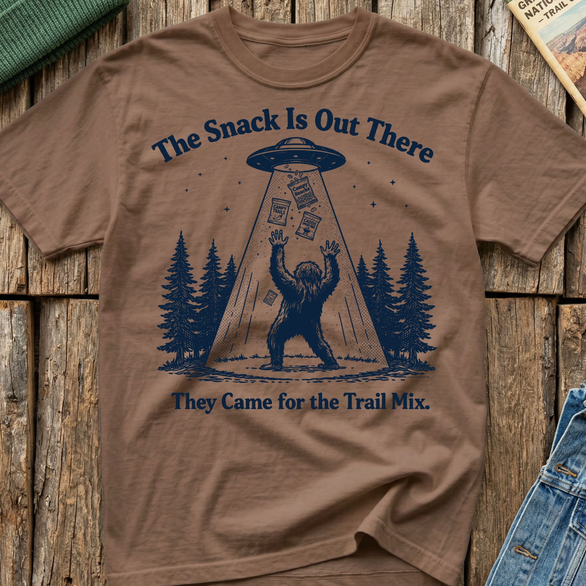 The Snack Is Out There Bigfoot T-Shirt