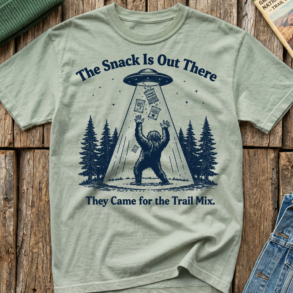 The Snack Is Out There Bigfoot T-Shirt