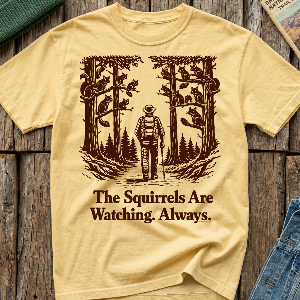The Squirrels Are Watching Always T-Shirt