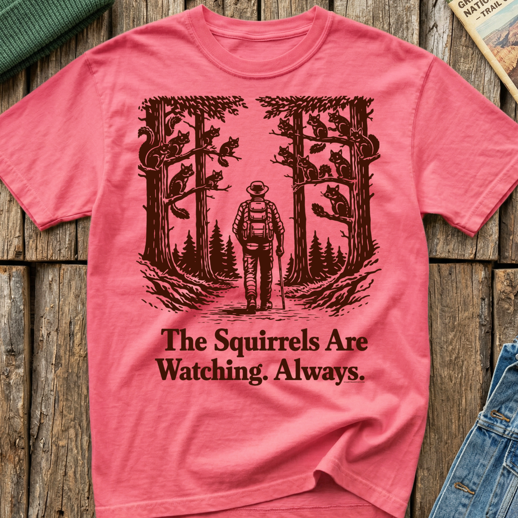 The Squirrels Are Watching Always T-Shirt