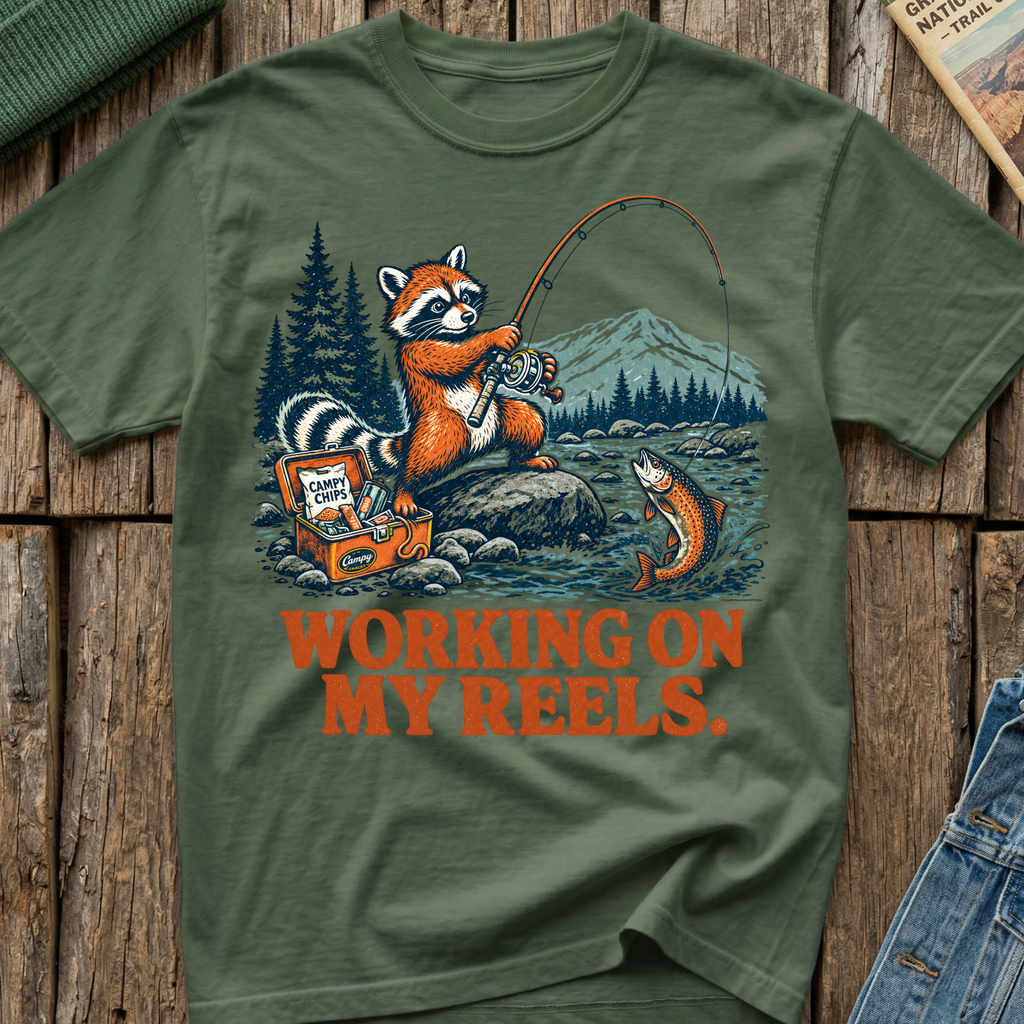 Working On My Reels T-Shirt